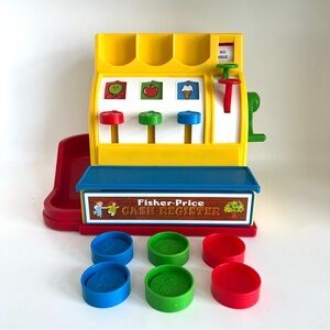 Retro Fisher-Price 20165 Cash Register Toy
